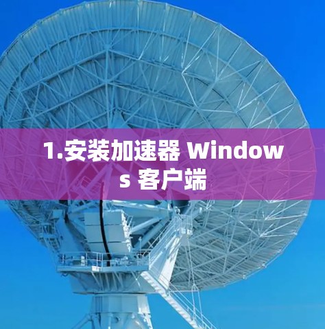 1.安装加速器 Windows 客户端