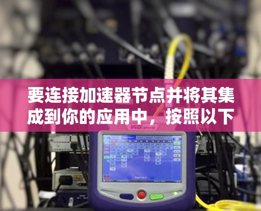 要连接加速器节点并将其集成到你的应用中，按照以下步骤操作