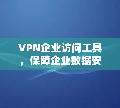 VPN企业访问工具,保障企业数据安全的利器