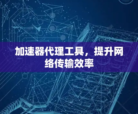加速器代理工具,提升网络传输效率 加速器代理工具,提升网络传输效率