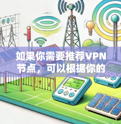 如果你需要推荐VPN节点,可以根据你的具体需求和使用场景来选择。以下是一些常见的VPN节点推荐因素和示例