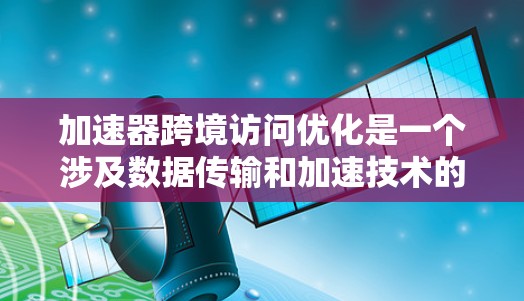 加速器跨境访问优化是一个涉及数据传输和加速技术的复杂问题,可能涉及多个方面的优化策略。以下是一些可能的优化方向和建议
