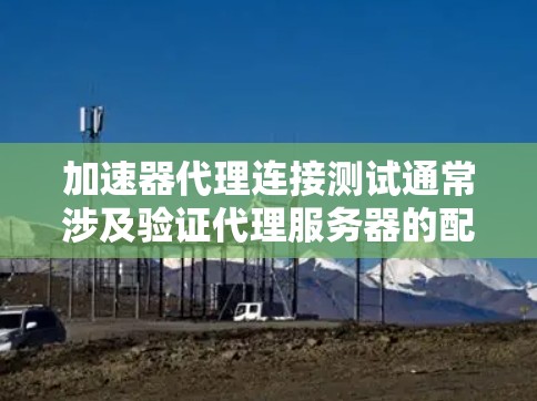 加速器代理连接测试通常涉及验证代理服务器的配置、网络连接和性能。以下是进行加速器代理连接测试的步骤和注意事项