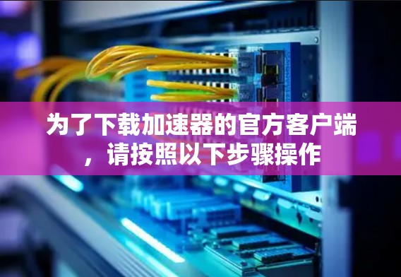 为了下载加速器的官方客户端，请按照以下步骤操作