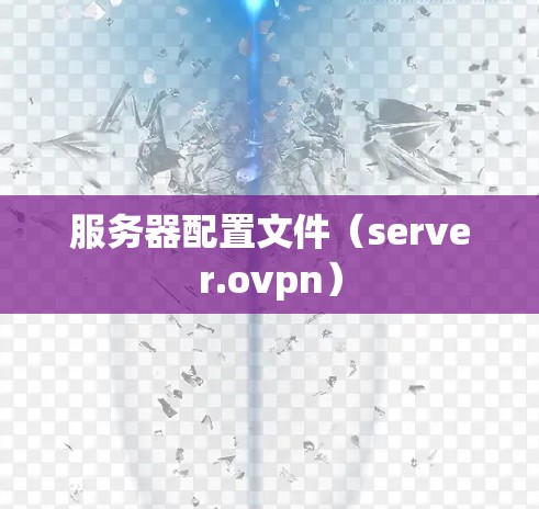 服务器配置文件(server.ovpn)