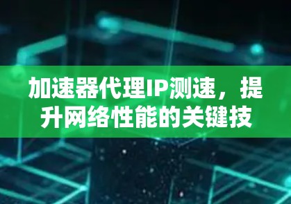 加速器代理IP测速,提升网络性能的关键技术 加速器代理IP测速,提升网络性能的关键技术