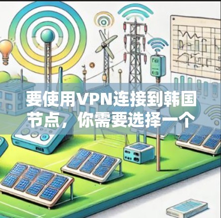 要使用VPN连接到韩国节点，你需要选择一个可靠的VPN服务提供商，并确保该提供商在韩国地区提供服务器。以下是一些常用的VPN服务提供商，他们提供韩国节点