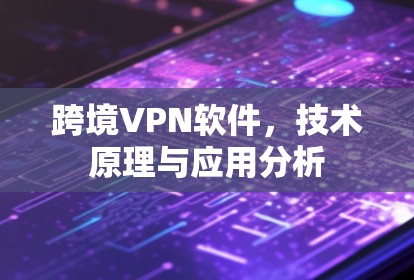 跨境VPN软件,技术原理与应用分析