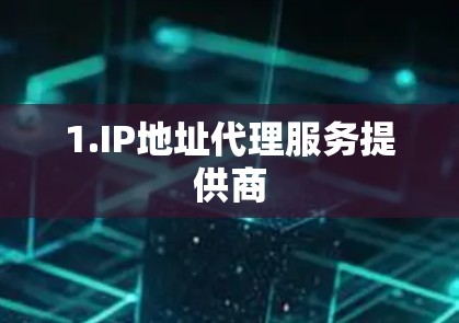 1.IP地址代理服务提供商
