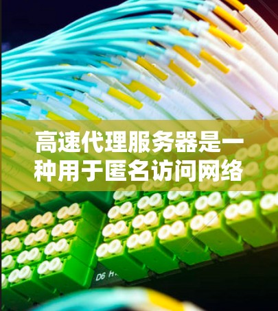 高速代理服务器是一种用于匿名访问网络的工具,通过隐藏用户真实IP地址来保护隐私并访问受限网站。以下是对高速代理服务器的详细分析