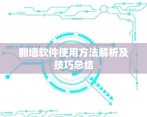 翻墙软件使用方法解析及技巧总结