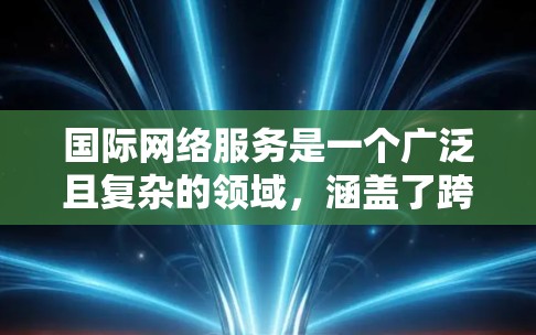 国际网络服务是一个广泛且复杂的领域，涵盖了跨国数据传输、云计算、网络安全、内容分发等多个方面。以下是对国际网络服务的详细分析