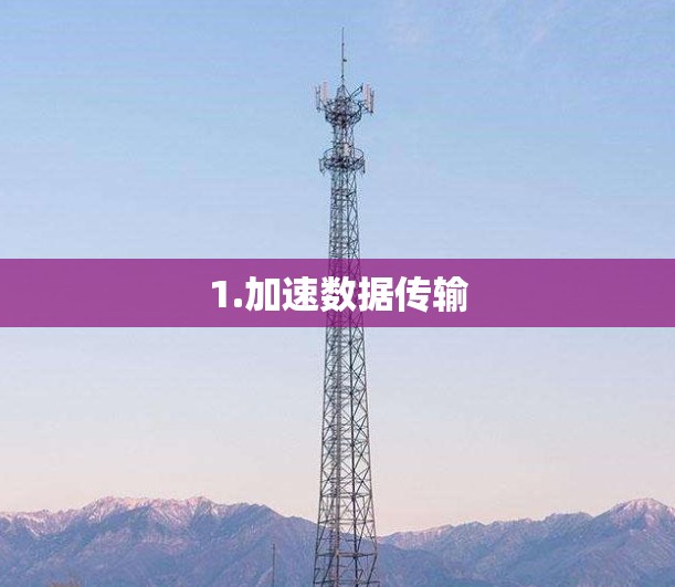 1.加速数据传输