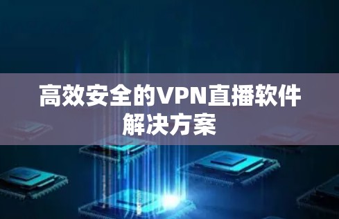 高效安全的VPN直播软件解决方案
