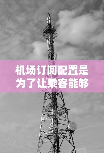 机场订阅配置是为了让乘客能够更方便地接收到所需的信息，从而提升等待和登机过程的体验。以下是关于机场订阅配置的详细信息