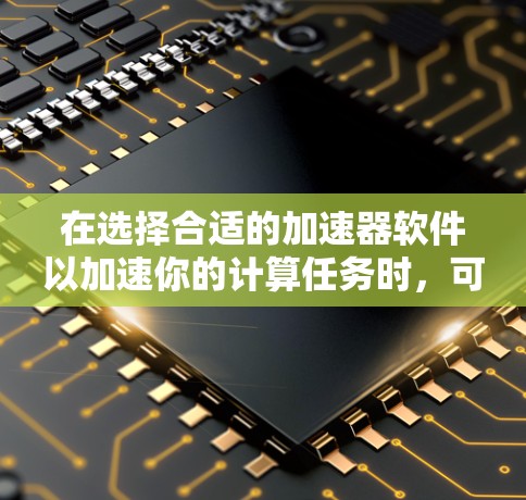 在选择合适的加速器软件以加速你的计算任务时，可以根据你的具体需求、使用场景和技能水平来做出选择。以下是一些推荐的加速器软件及其适用场景和优势