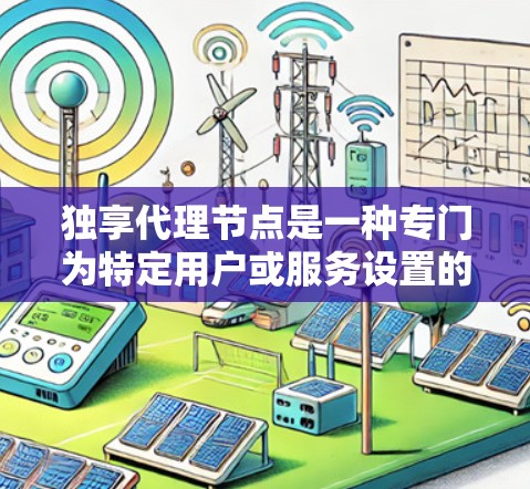独享代理节点是一种专门为特定用户或服务设置的代理服务器,确保资源和数据安全,提供高性能和高度可控的网络服务。以下是对独享代理节点的详细分析