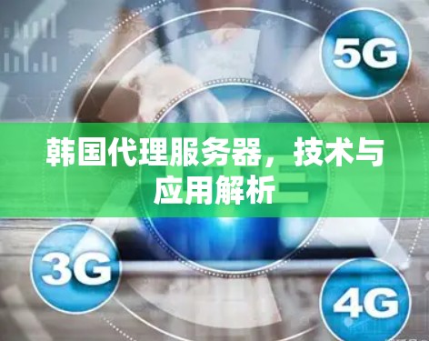韩国代理服务器，技术与应用解析