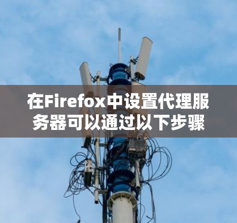 在Firefox中设置代理服务器可以通过以下步骤完成