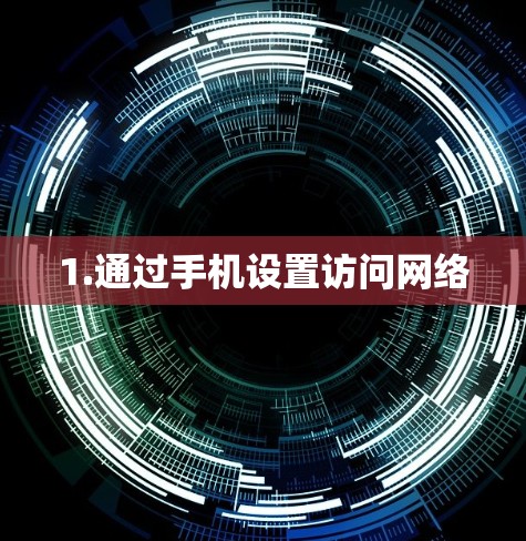 1.通过手机设置访问网络 1.通过手机设置访问网络