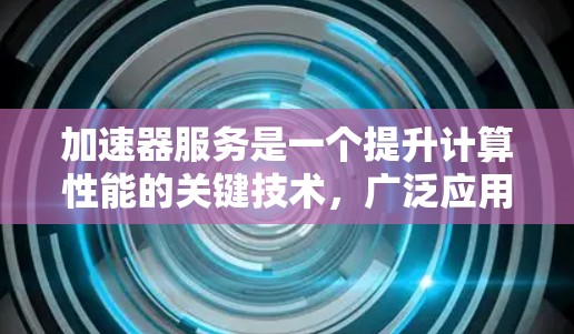 加速器服务是一个提升计算性能的关键技术，广泛应用于数据处理、机器学习等领域。以下是对加速器服务的详细分析