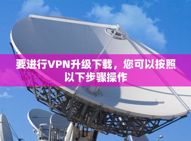 要进行VPN升级下载，您可以按照以下步骤操作