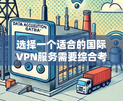 选择一个适合的国际VPN服务需要综合考虑多个因素,以确保既能满足速度和隐私保护的需求,又能在法律和技术上保持可靠性。以下是对国际VPN选择的详细分析和建议 选择一个适合的国际VPN服务需要综合考虑多个因素,以确保既能满足速度和隐私保护的需求,又能在法律和技术上保持可靠性。以下是对国际VPN选择的详细分析和建议