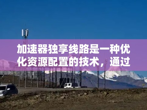 加速器独享线路是一种优化资源配置的技术，通过为特定任务分配专用线路，确保其在资源使用上有优先权，从而提升整体性能和效率。以下是对这一技术的详细分析和总结