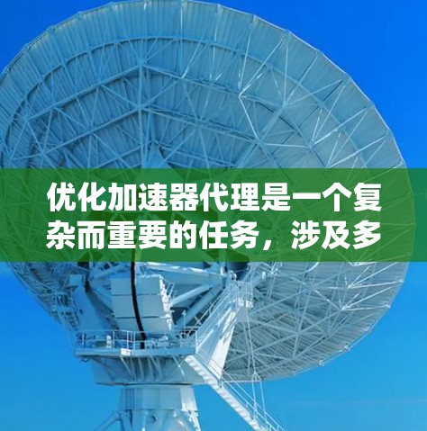 优化加速器代理是一个复杂而重要的任务，涉及多个方面的考虑。以下是一个结构化的步骤指南，帮助您有效优化加速器代理的性能和可靠性
