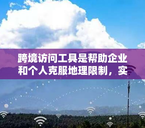 跨境访问工具是帮助企业和个人克服地理限制，实现跨国数据访问、通信和协作的技术和服务。这些工具通过解决跨国数据传输和网络连接的挑战，支持全球化业务运作。以下是对跨境访问工具的详细总结
