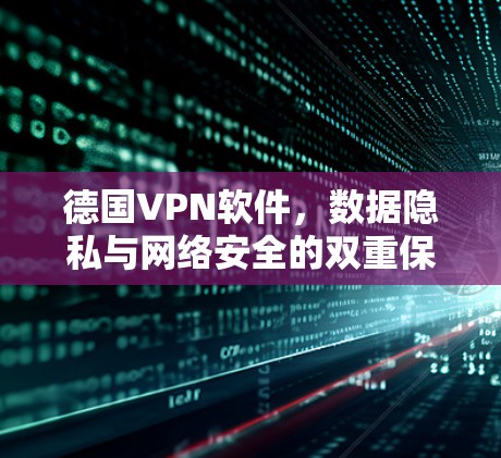 德国VPN软件，数据隐私与网络安全的双重保障
