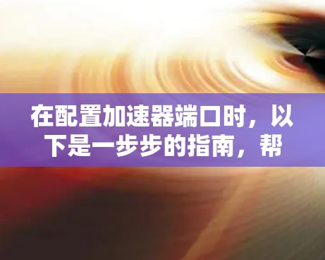 在配置加速器端口时,以下是一步步的指南,帮助你理解和完成配置过程