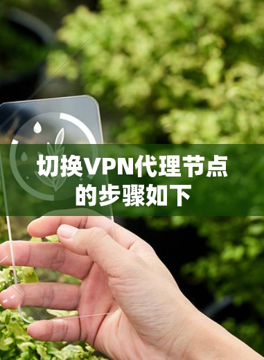 切换VPN代理节点的步骤如下