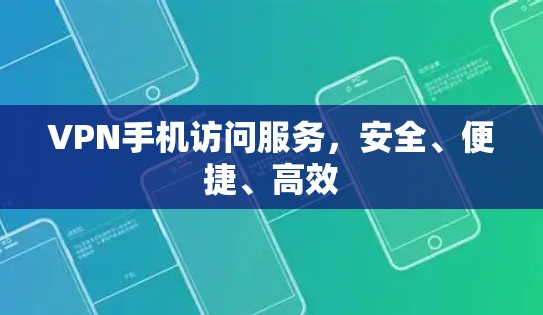 VPN手机访问服务,安全、便捷、高效