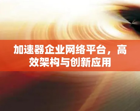 加速器企业网络平台，高效架构与创新应用