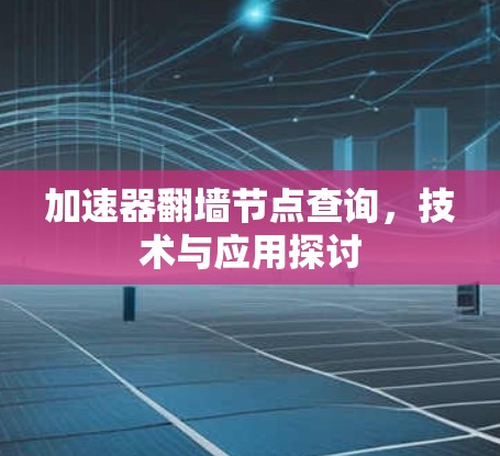 加速器翻墙节点查询，技术与应用探讨