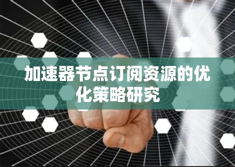 加速器节点订阅资源的优化策略研究