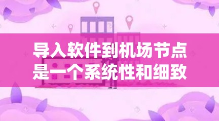 导入软件到机场节点是一个系统性和细致的过程，以下是分步骤的指导