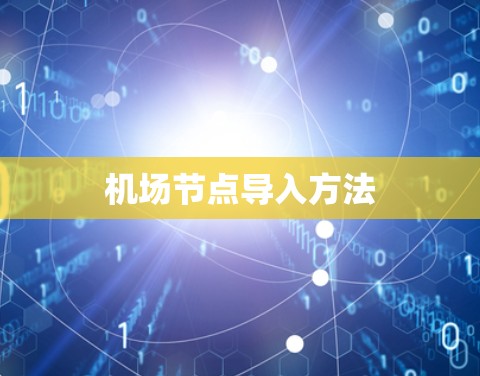 机场节点导入方法