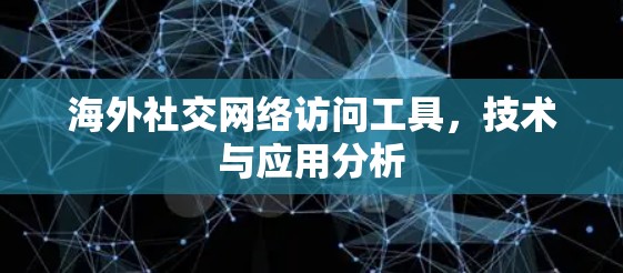 海外社交网络访问工具,技术与应用分析