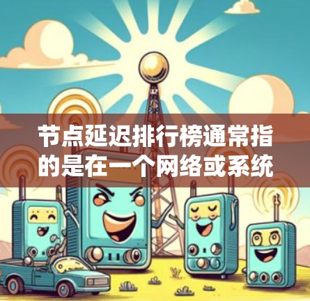 节点延迟排行榜通常指的是在一个网络或系统中,按节点的响应延迟(即响应时间)进行排序的排名列表。节点延迟是指节点响应请求所需的时间,从长到短或从短到长进行排列