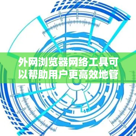 外网浏览器网络工具可以帮助用户更高效地管理和优化在外网环境下使用浏览器时的网络连接。以下是一些常用的网络工具和资源,适用于在浏览器中处理外网连接问题