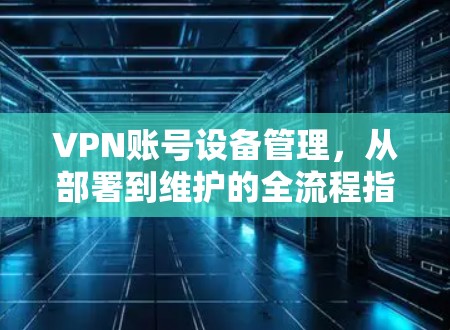VPN账号设备管理，从部署到维护的全流程指南