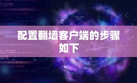 配置翻墙客户端的步骤如下