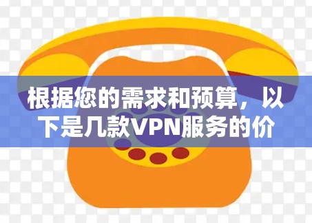 根据您的需求和预算，以下是几款VPN服务的价格和特点对比，帮助您选择最合适的选项