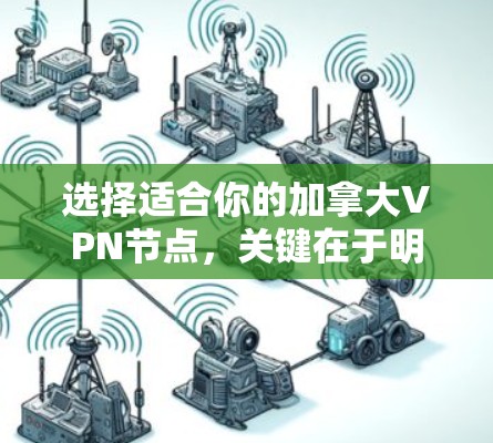 选择适合你的加拿大VPN节点，关键在于明确你的需求，然后综合考虑速度、安全性、成本等因素。以下是根据你的需求整理出的建议