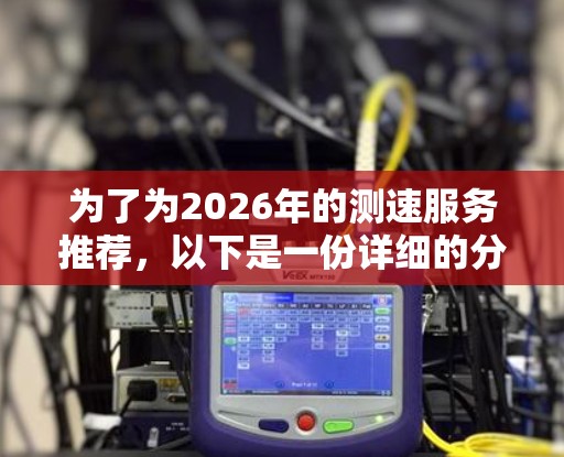 为了为2026年的测速服务推荐,以下是一份详细的分析和建议,帮助您选择最适合的工具和服务