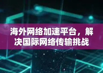 海外网络加速平台,解决国际网络传输挑战的创新方案 海外网络加速平台,解决国际网络传输挑战的创新方案
