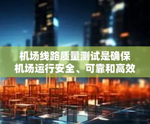 机场线路质量测试是确保机场运行安全、可靠和高效的重要过程。以下是一些关键点和步骤,帮助你全面理解机场线路质量测试的内容和目的