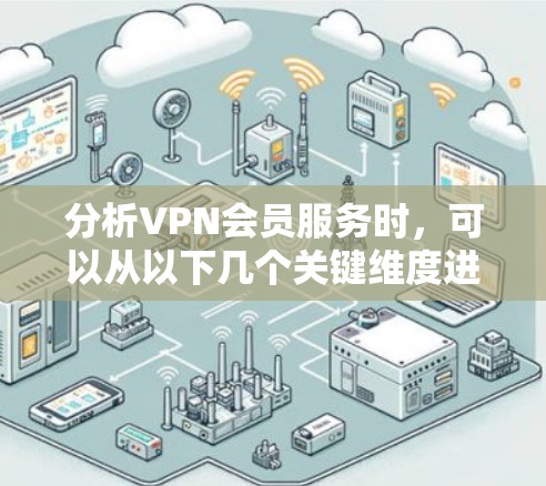 分析VPN会员服务时,可以从以下几个关键维度进行评估